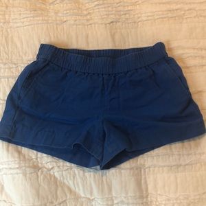 Royal blue, elastic waist J. Crew shorts